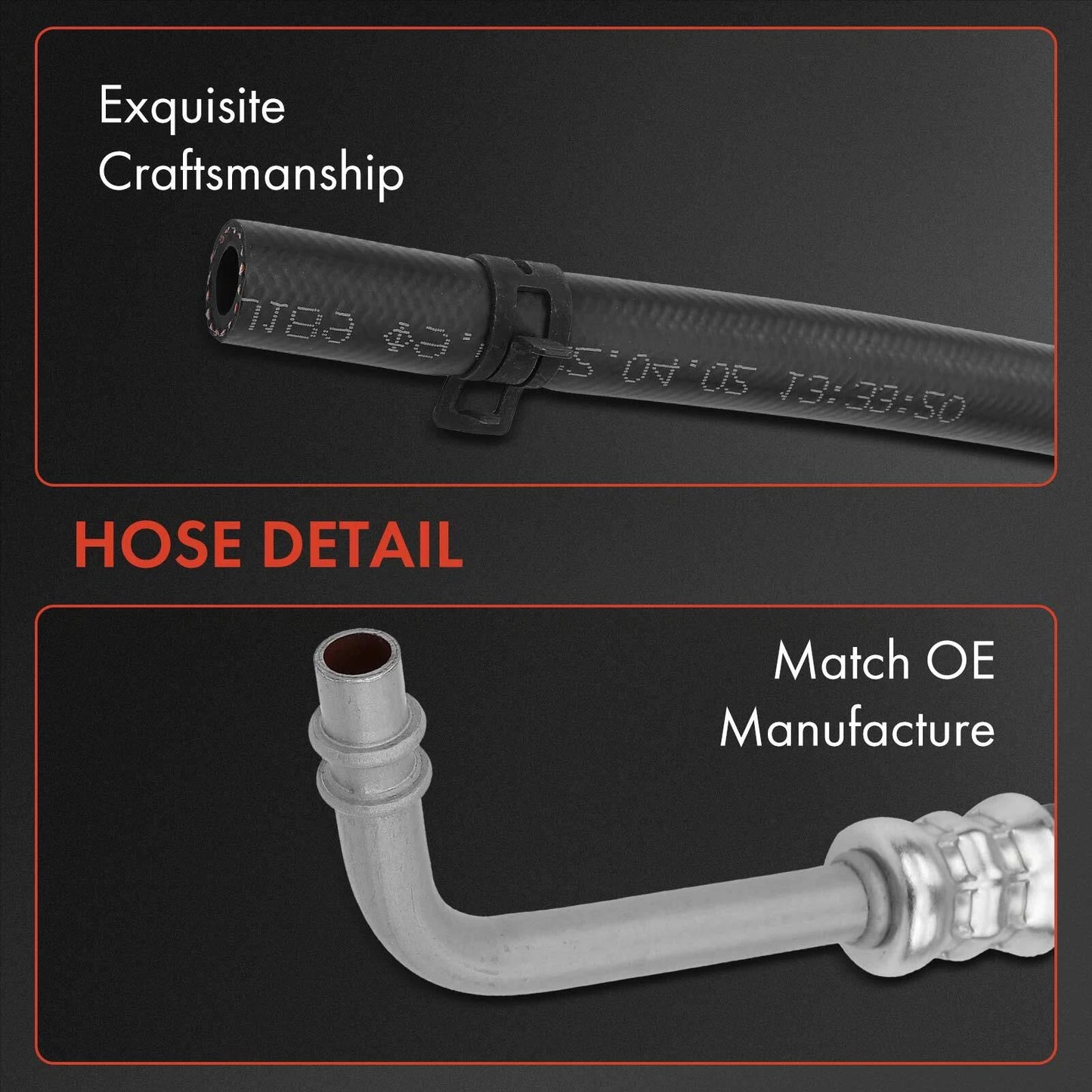 3X Power Steering Pressure & Return Line Hose for GMC Envoy (2002–2009)