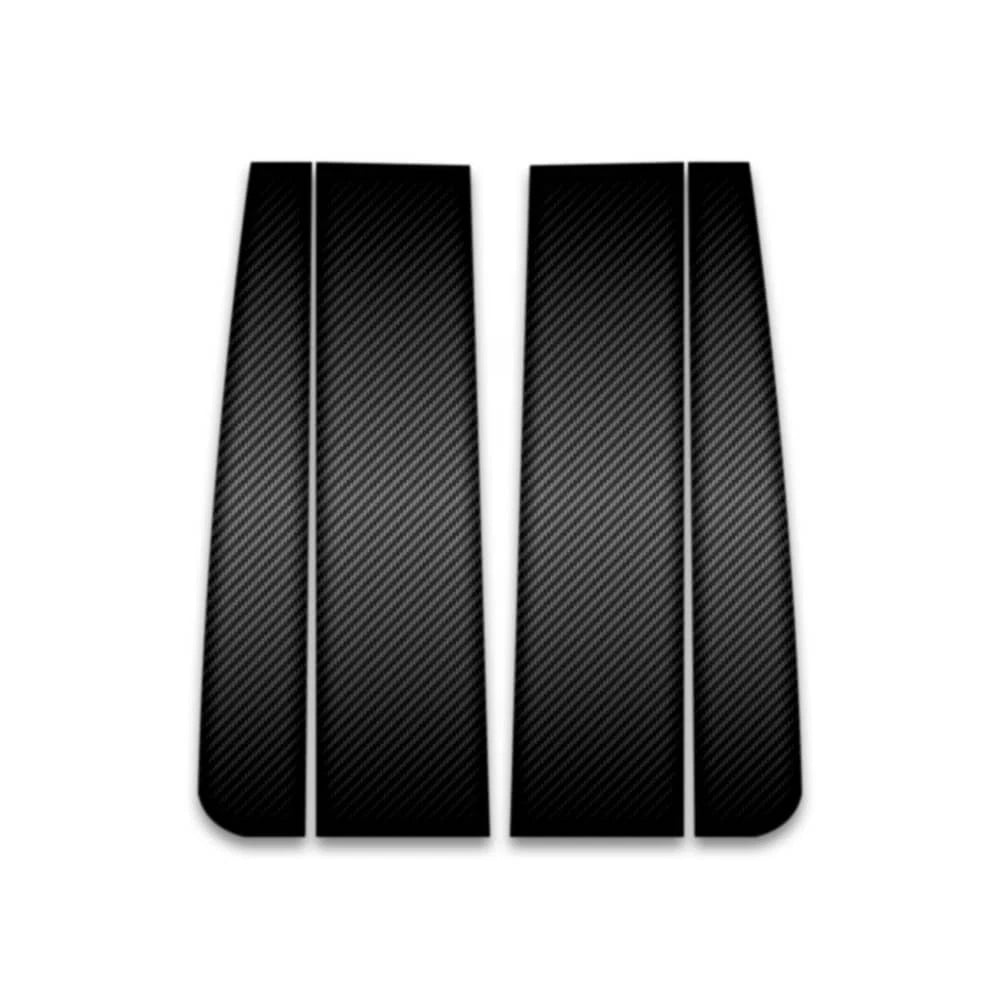 4pc Carbon Fiber Pillar Post Covers for 2015-2022 Ford F-150 Reg Cab
