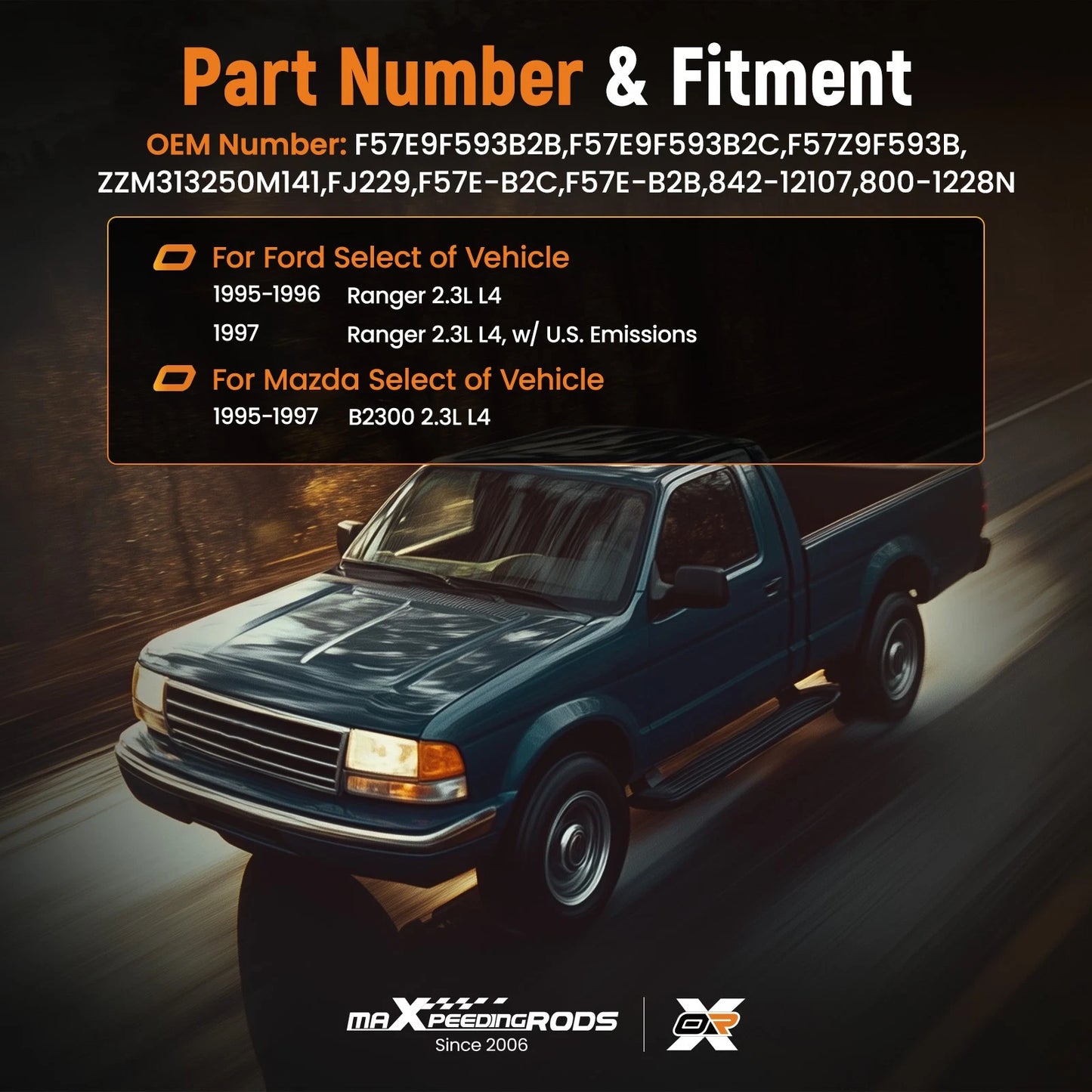 Fuel Injector Set for Ford Ranger 2.3L (1995–1996)