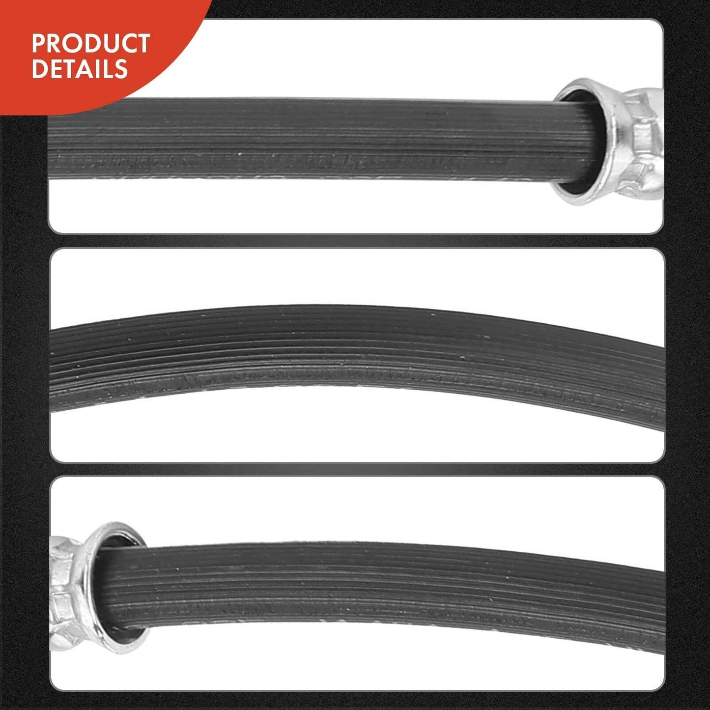 2X Rear Outer Brake Hydraulic Hose for Chevrolet Sonic (2013–2016)