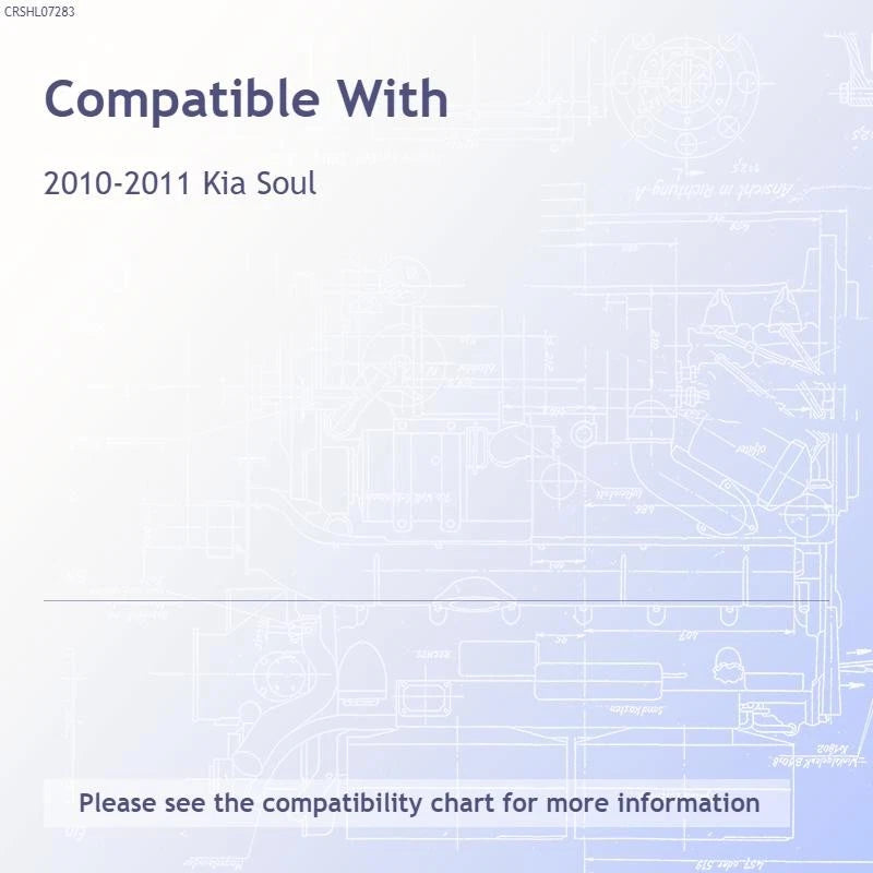 Head Light Assembly Driver Side Replacement for Kia Soul (2010–2011)