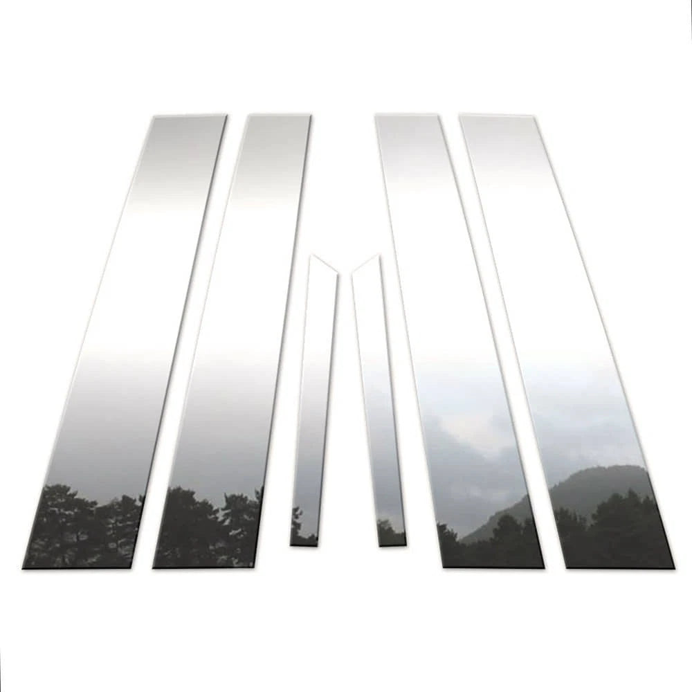 6Pc Chrome Pillar Post Covers for Cadillac CTS (2002–2007)