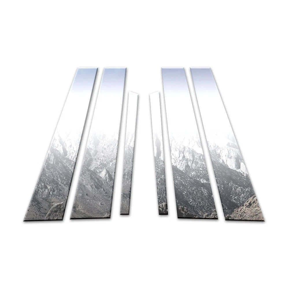 Chrome Pillar Post Covers 6Pc for BMW 5 Series (2011–2016)