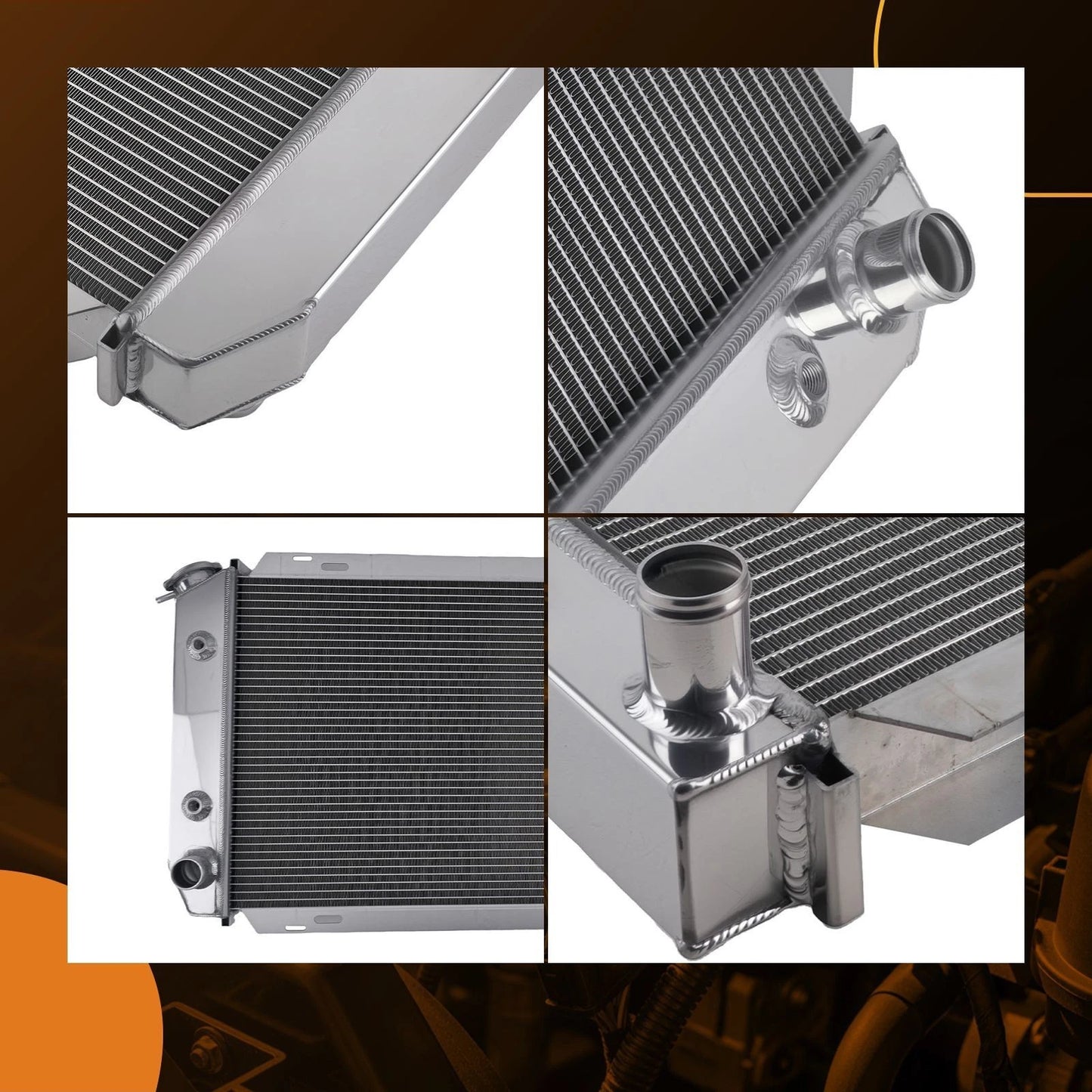 3 Row Aluminum Radiator for Ford Granada Thunderbird (1980–1987) MC138