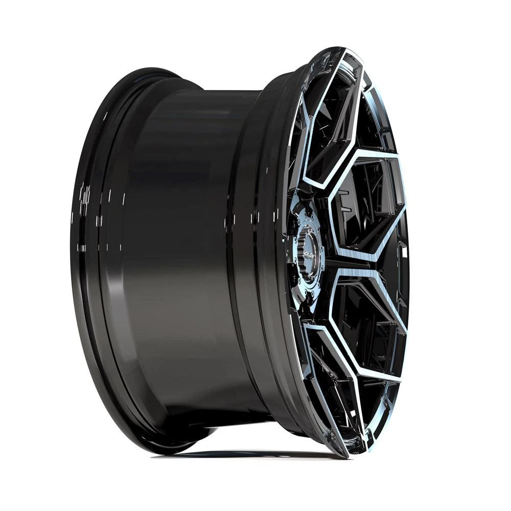 20 inch Black Wheel with Brushed Face Replacement for 2002-2013 Chevy Avalanche 1500