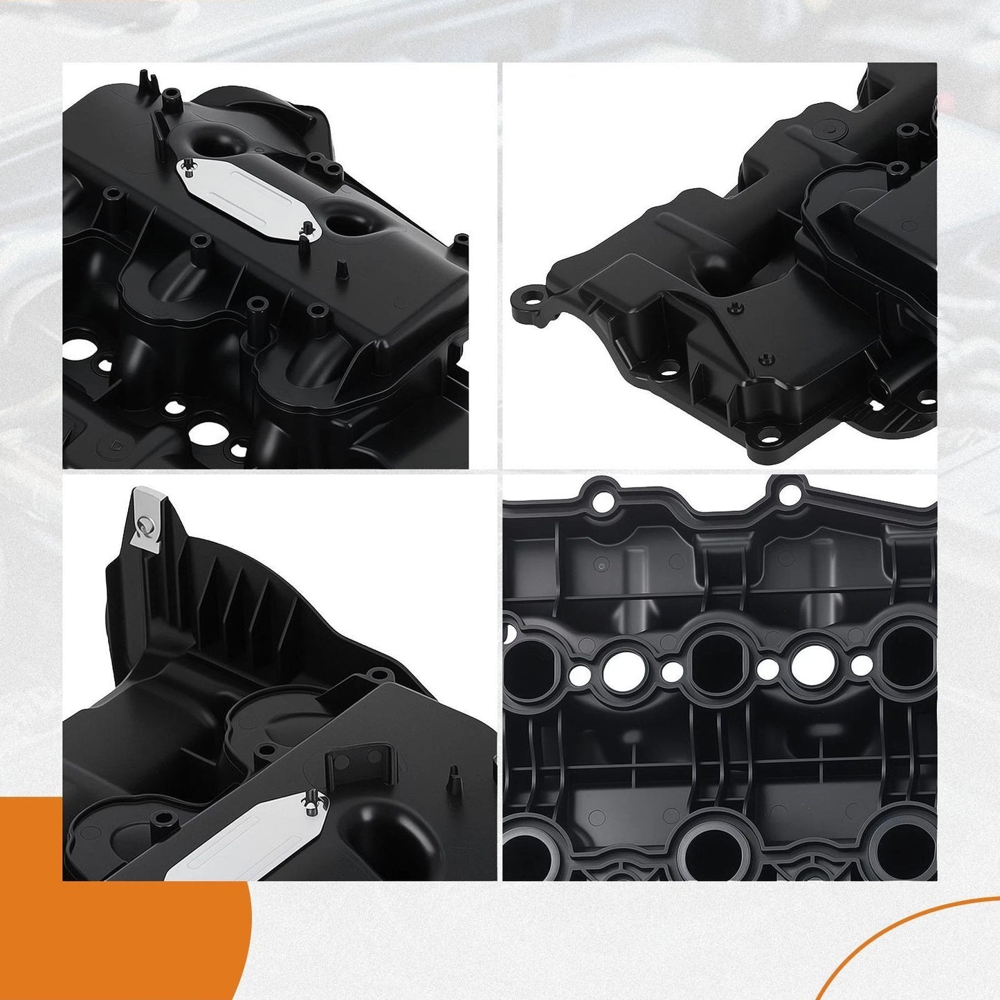 2x Engine Valve Cover for Land Rover Range Rover Sport 3.0L (2009–2013)