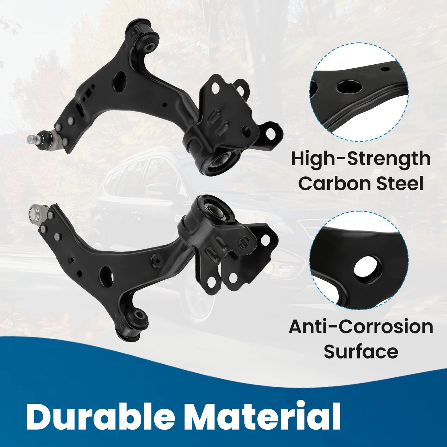 Front Lower Control Arms w/Ball Joint for Ford Escape 2013–2018