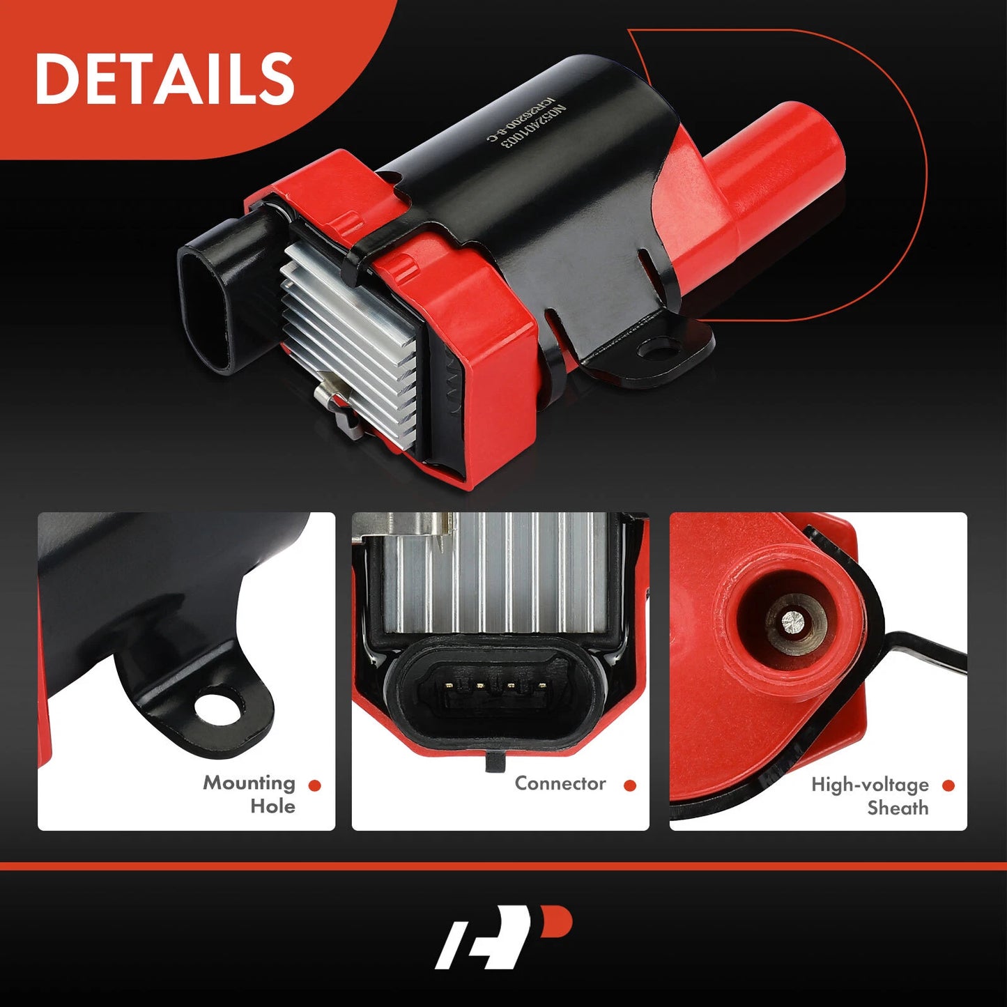 8x Red Ignition Coil for Chevy Silverado 1500 (1999–2006) GMC Sierra 1500