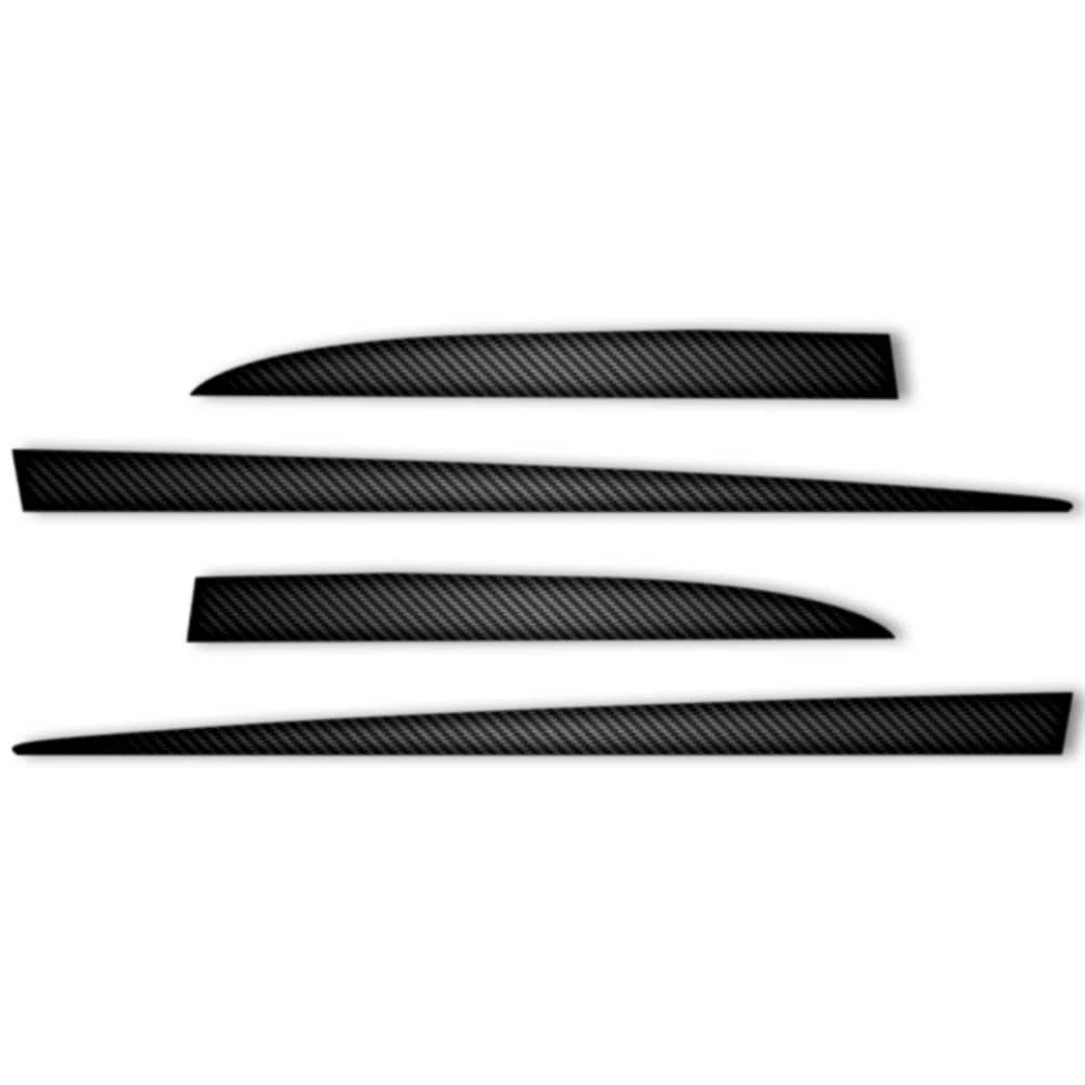 4pc Carbon Fiber 2" Tapered Accent Trim for 2016-2021 Hyundai Tucson
