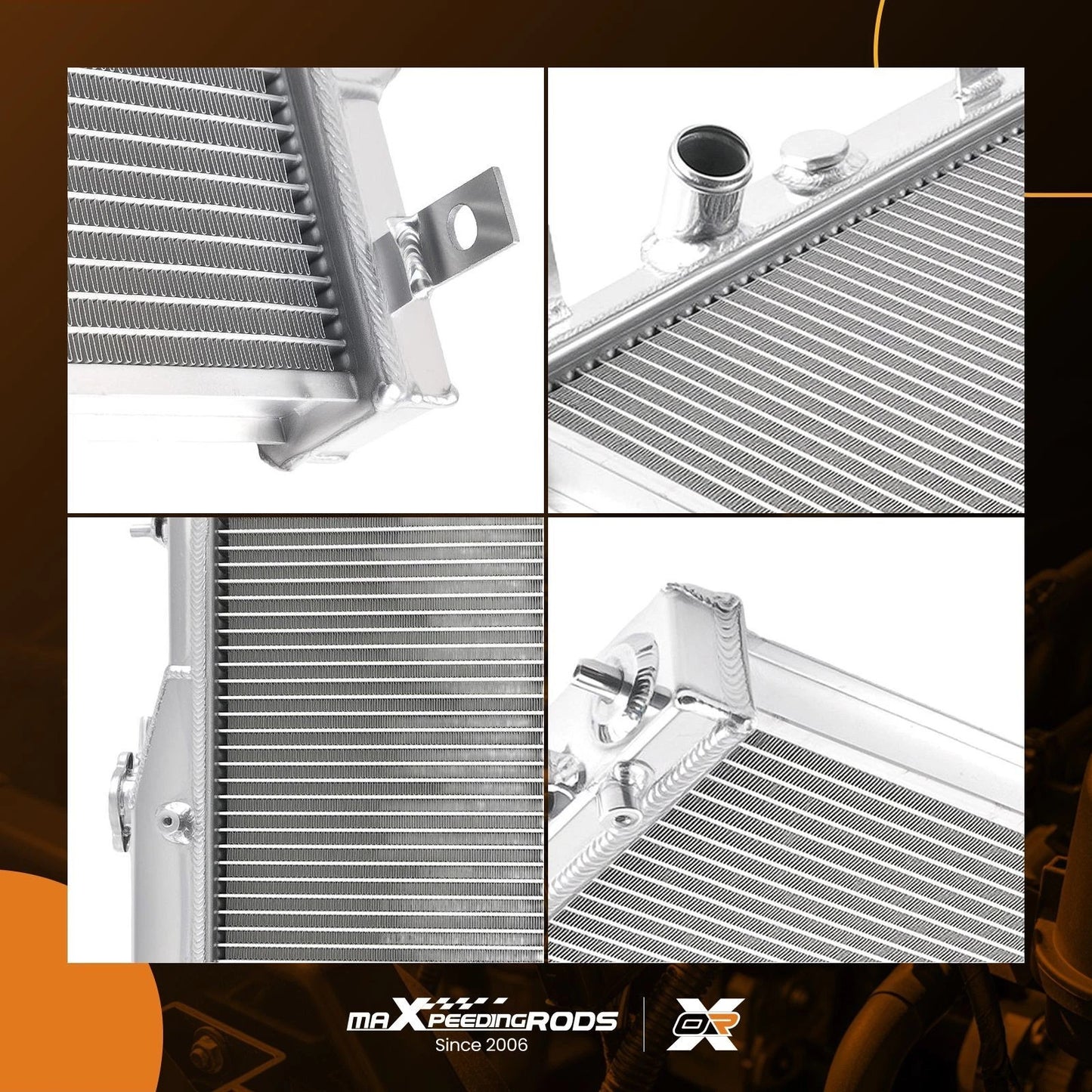 2 Row Cooling Radiator for Acura RSX MT (2002–2006) Direct Fit