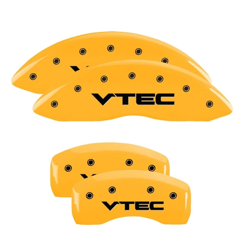 Caliper Covers Set Front and Rear Yellow for Acura MDX (2007–2013)