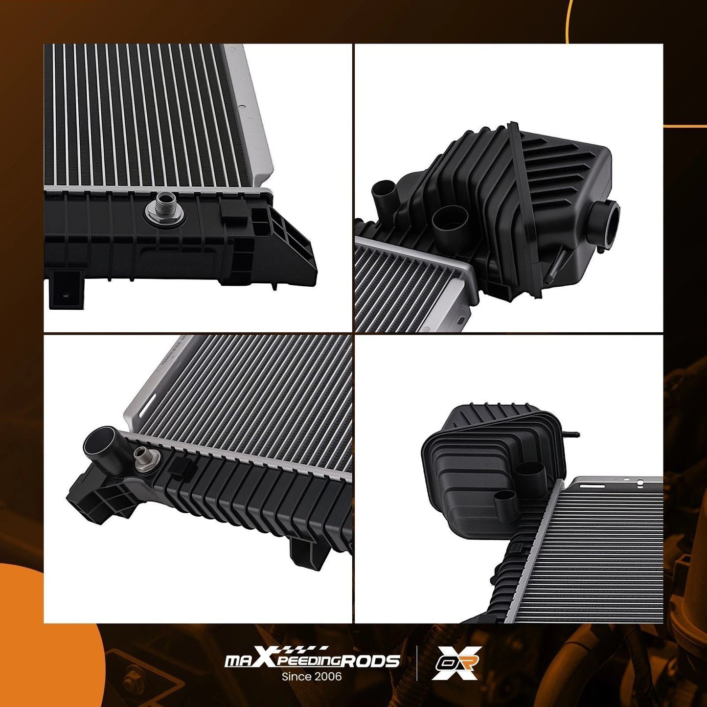 Aluminum Radiator for Dodge Sprinter 2500/3500 2.7L Crossflow (2014–2025)
