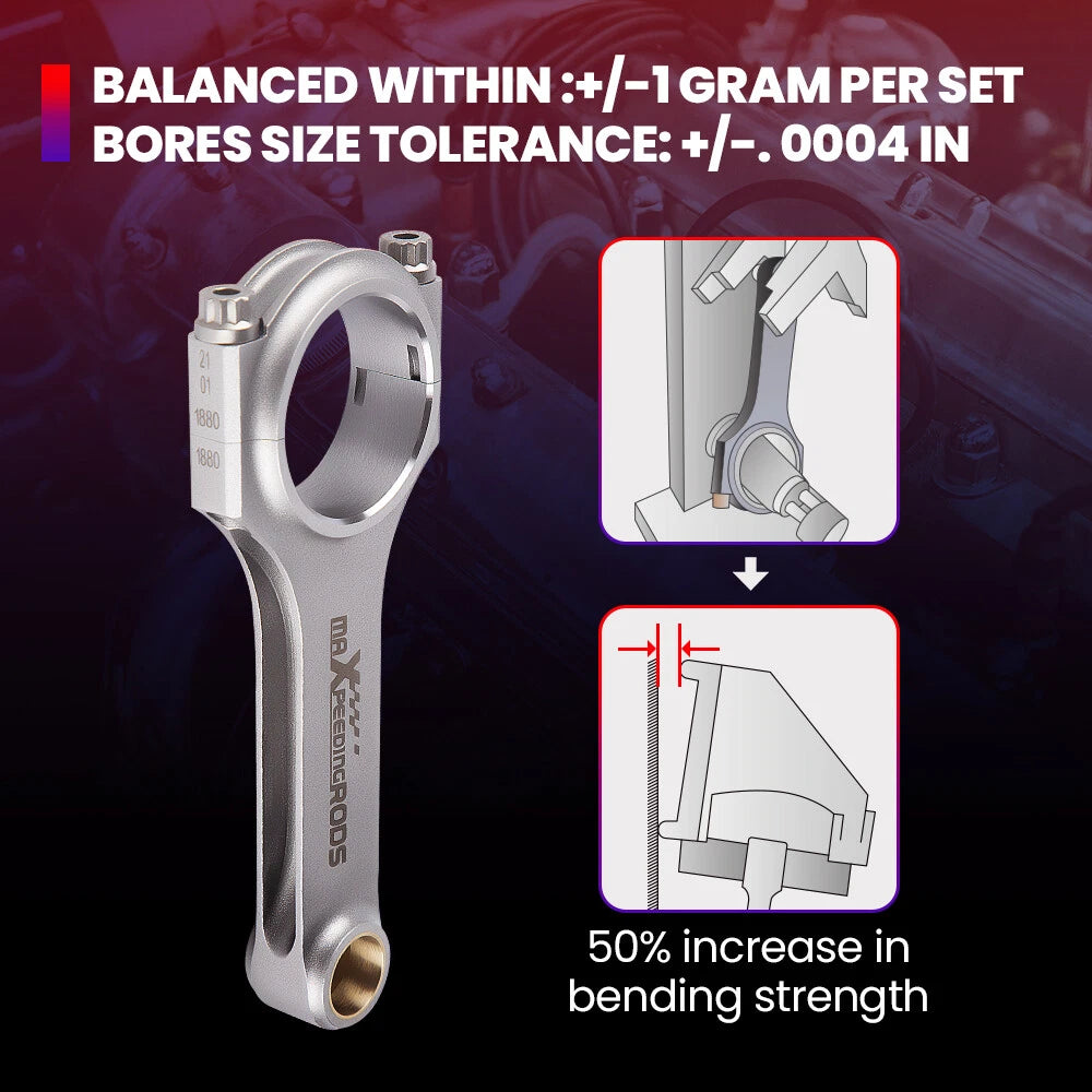 Forged 4340 Connecting Rods for Kawasaki ZZR 1400 ZX-14R (2006–2011)