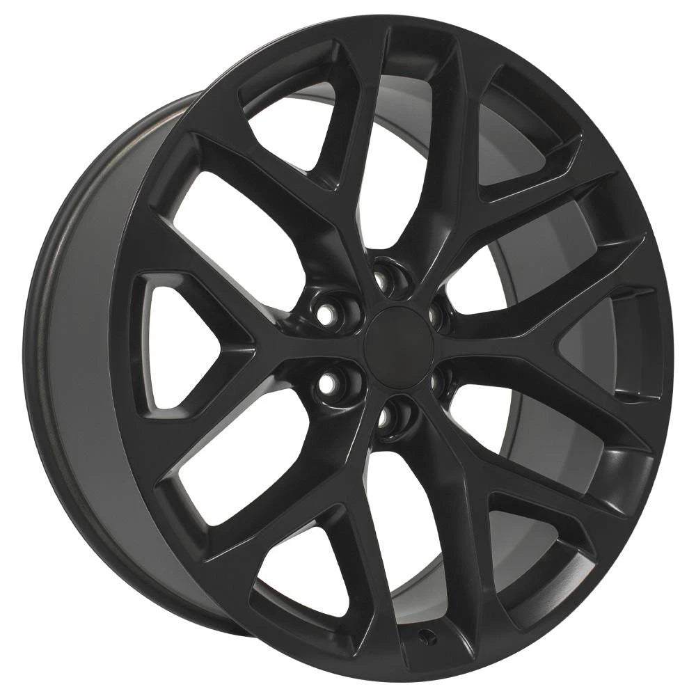 24" Satin Black Wheel Replacement for 2024 Chevy Colorado (2023–2024)