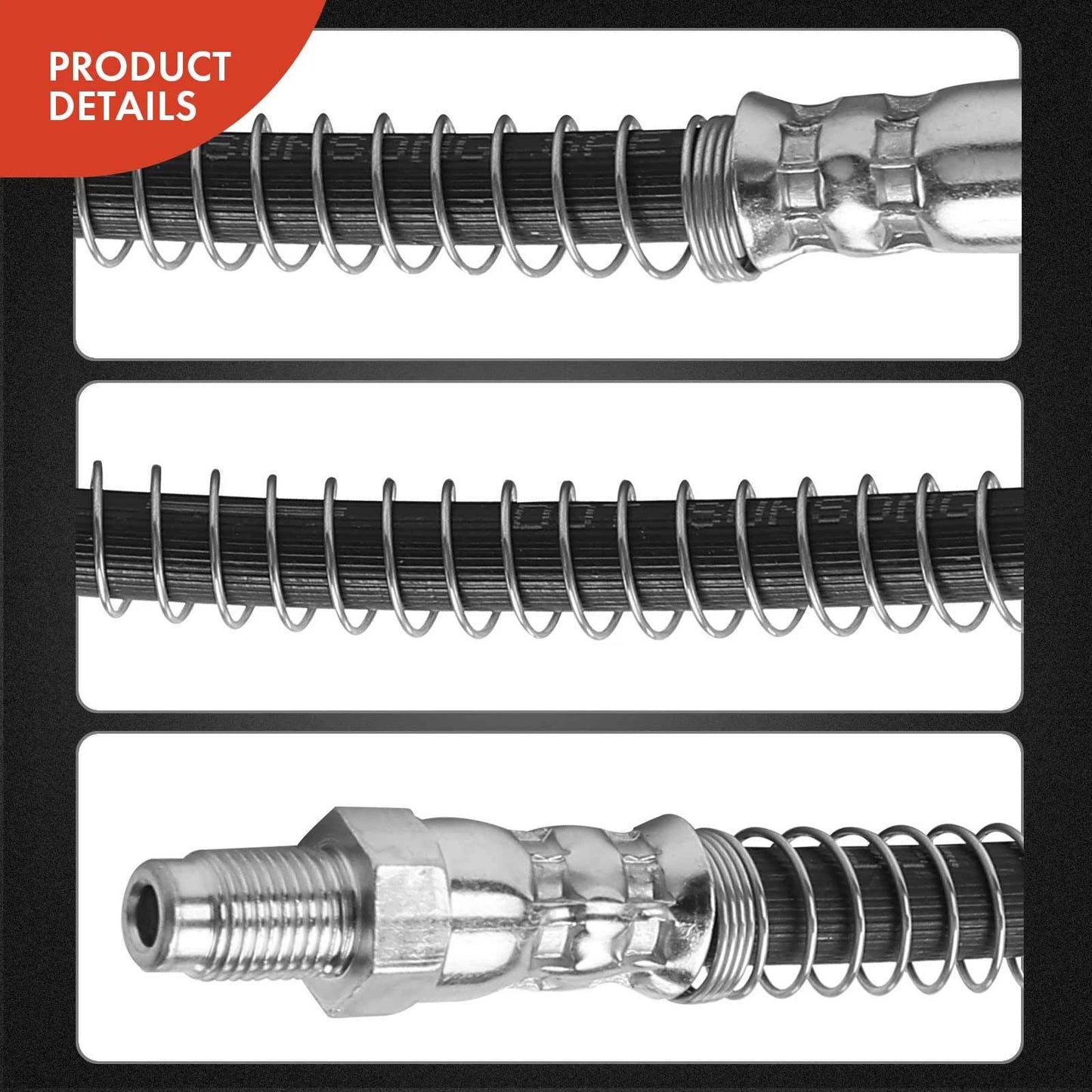 2X Rear Brake Hydraulic Hose for Mercedes-Benz SL450 SL550 (2017–2019)