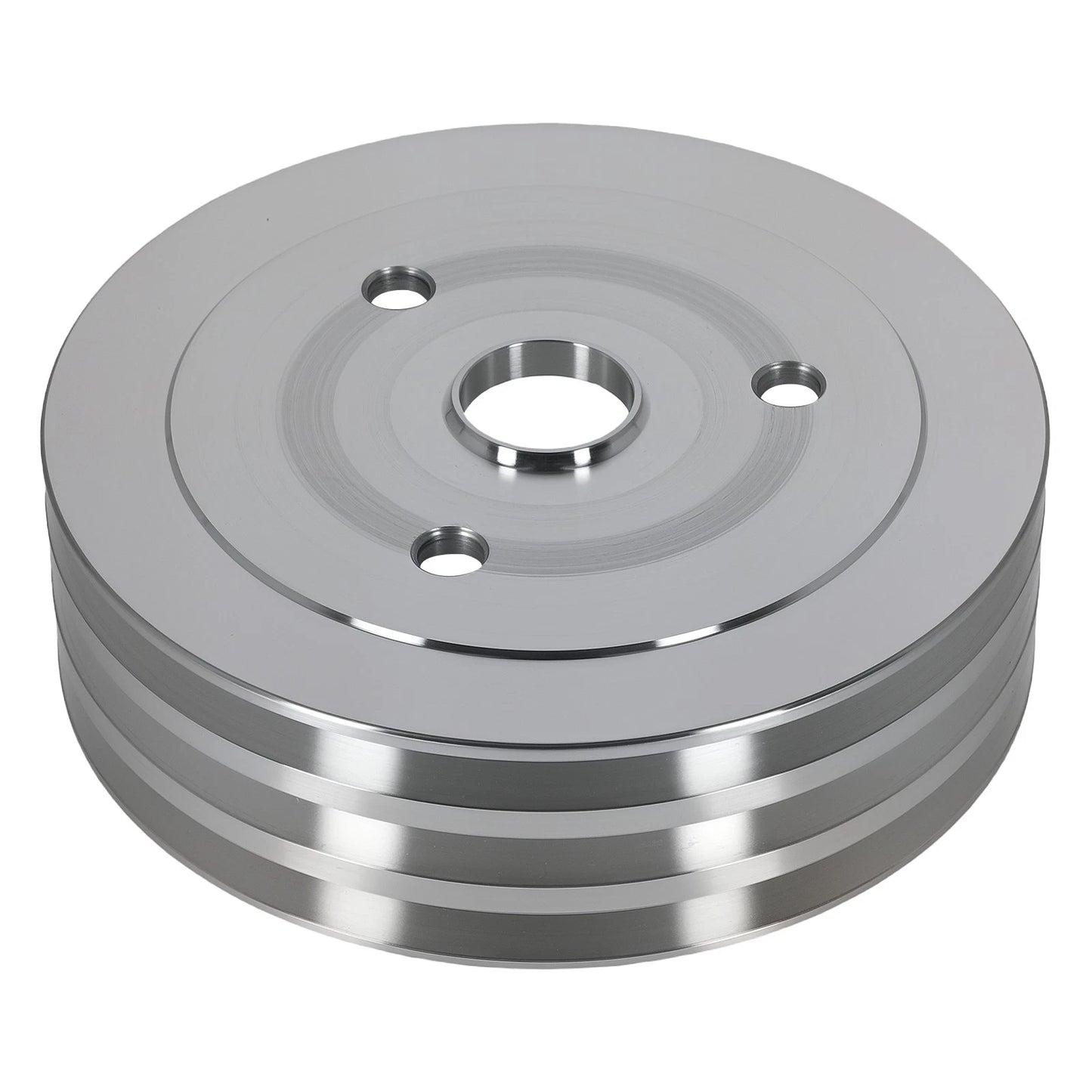 Aluminum Triple 3-Groove Crankshaft Crank Pulley for Small Block Chevy (SWP)