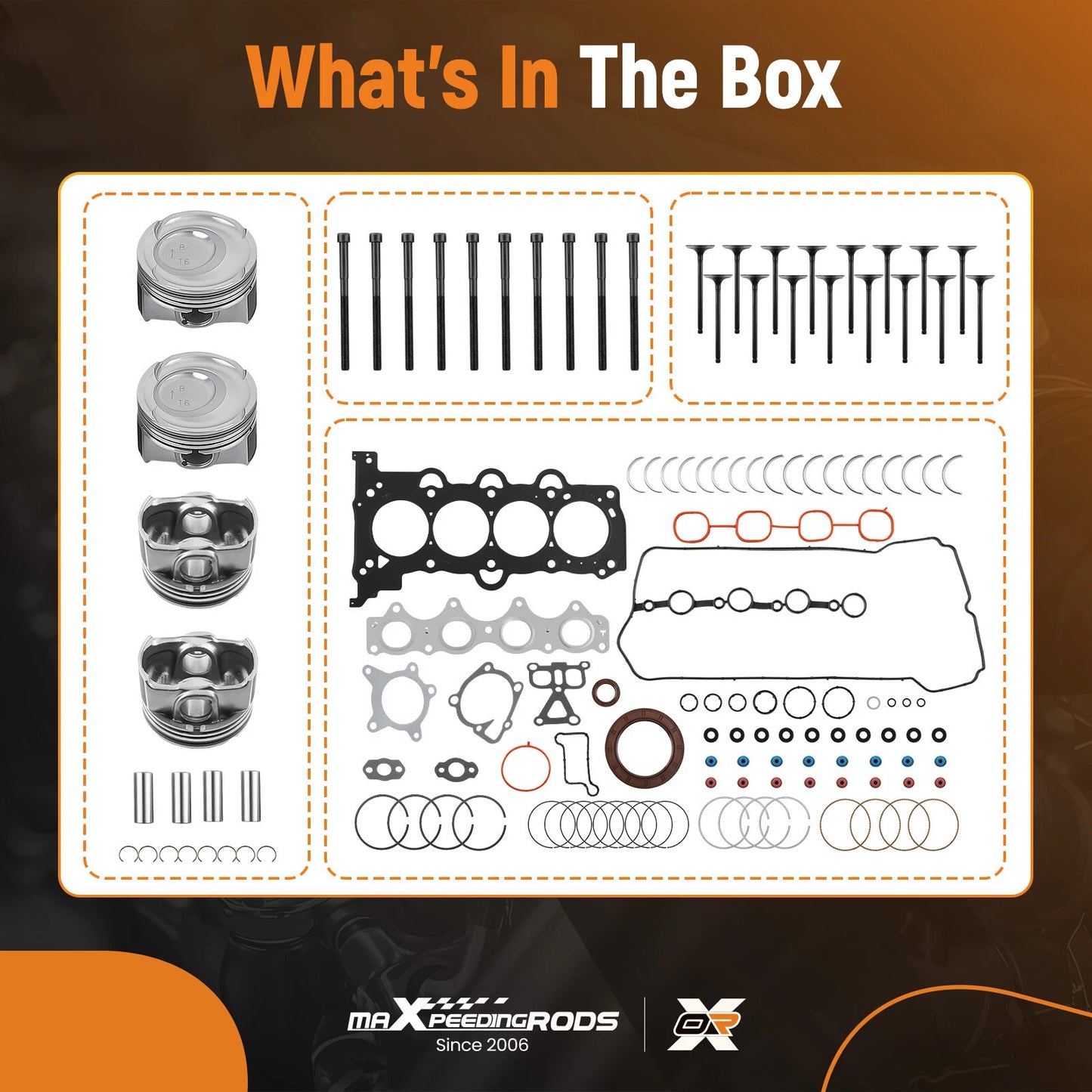 Engine Overhaul Rebuild Kit for Hyundai Kia G4FD 1.6L (2011–2020)