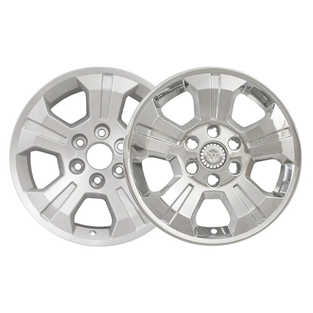 Chrome Wheel Skins 4pc Set for 2014–2018 Chevy Suburban 18 inch