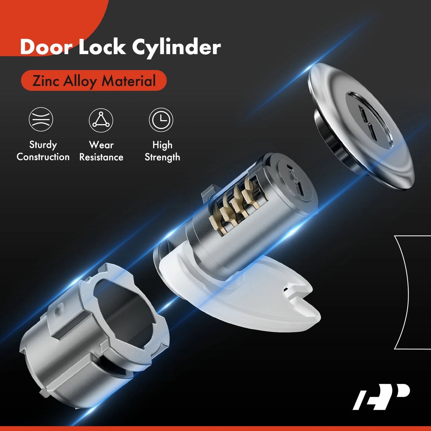 3X Door Lock Cylinder Set with Keys for Chevy C1500 Suburban (1992–1999)