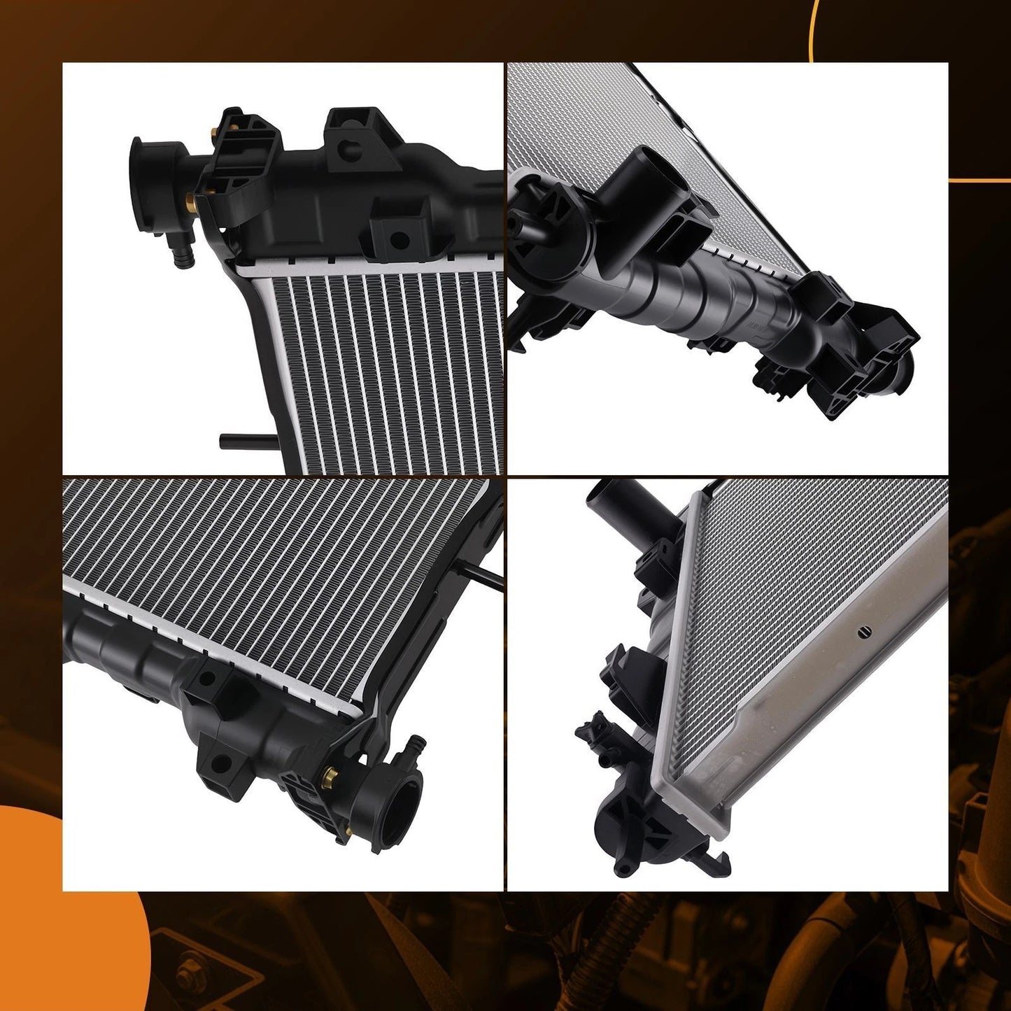 Coolant Radiator Assembly for Dodge Grand Caravan 3.8L (2005–2007)