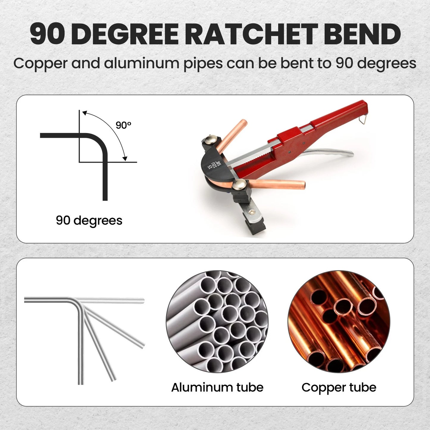 Hydraulic A/C Refrigeration Ratchet Bender Heads for Pipe Cutter Tool (—–—–)
