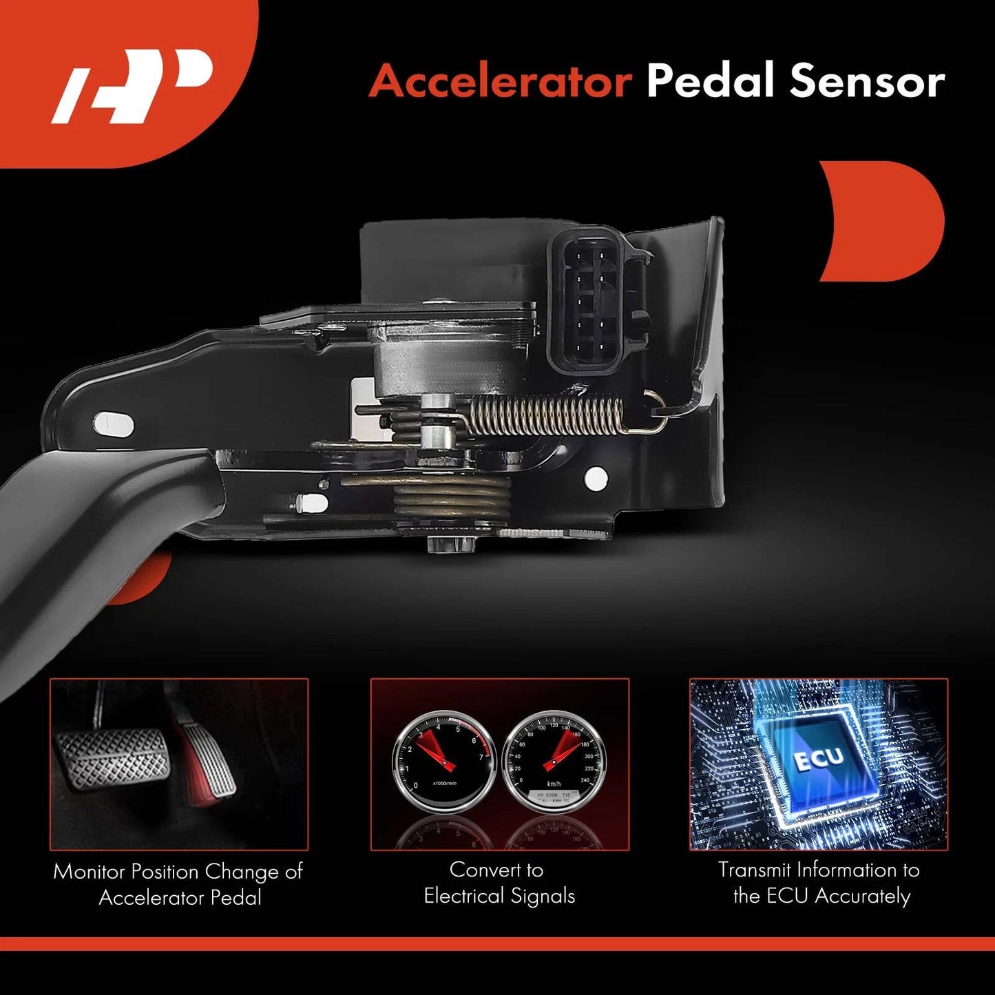 Accelerator Pedal Position Sensor for Chevy Silverado Tahoe GMC Sierra (2007–2014)