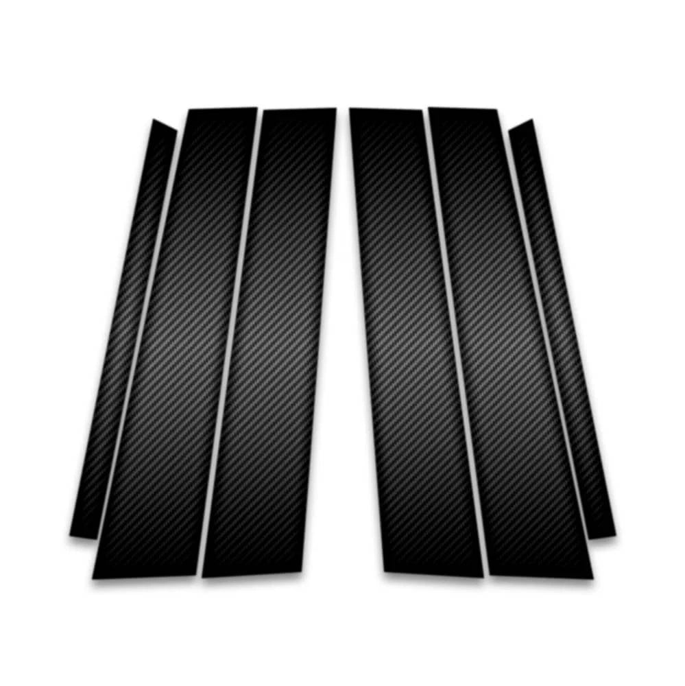 6pc Carbon Fiber Pillar Post Covers for 2016-2019 Mercedes-Benz GLE Class
