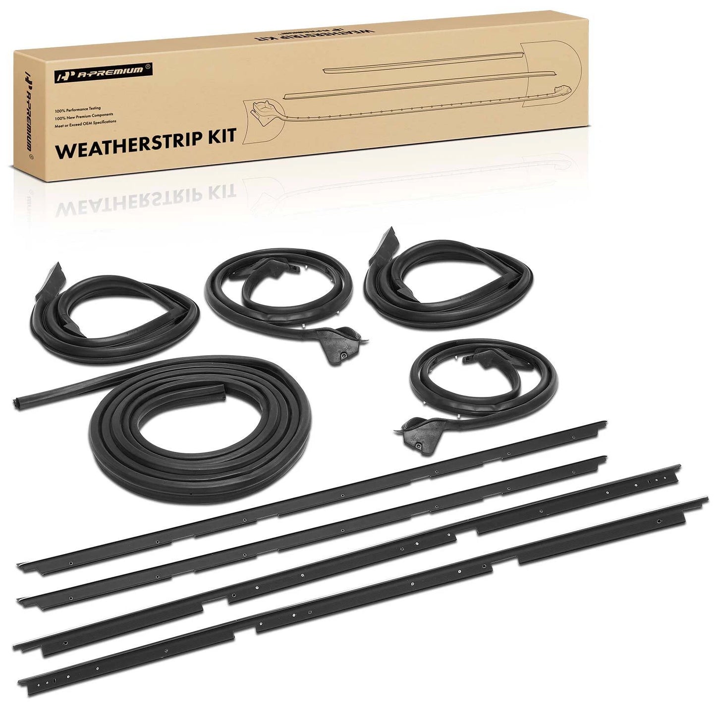 9x Weatherstrip Seal for Chevrolet Malibu