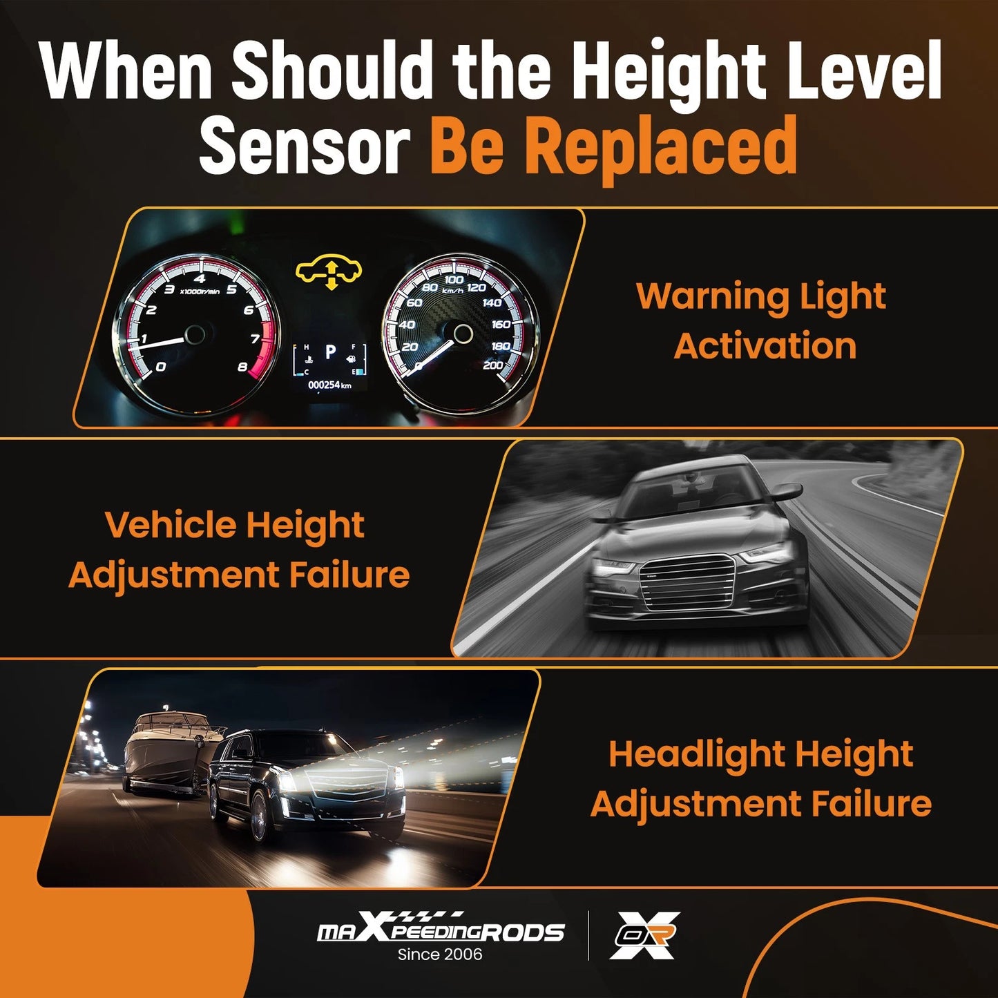 Headlight Level Sensor for Audi A4 A5 S4 S5 RS5 (2009–2016)