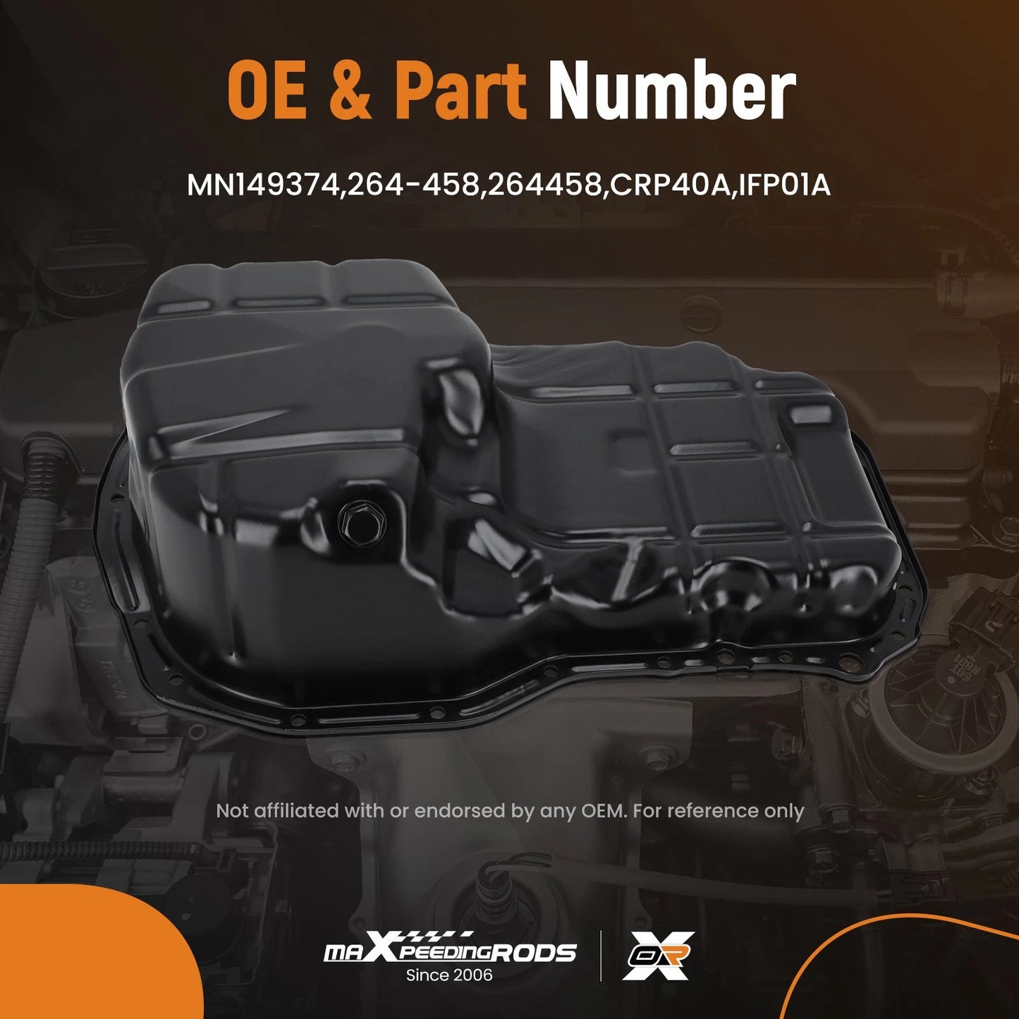 Engine Oil Sump Pan Steel for Mitsubishi Eclipse Galant 2.4L (2001–2012)