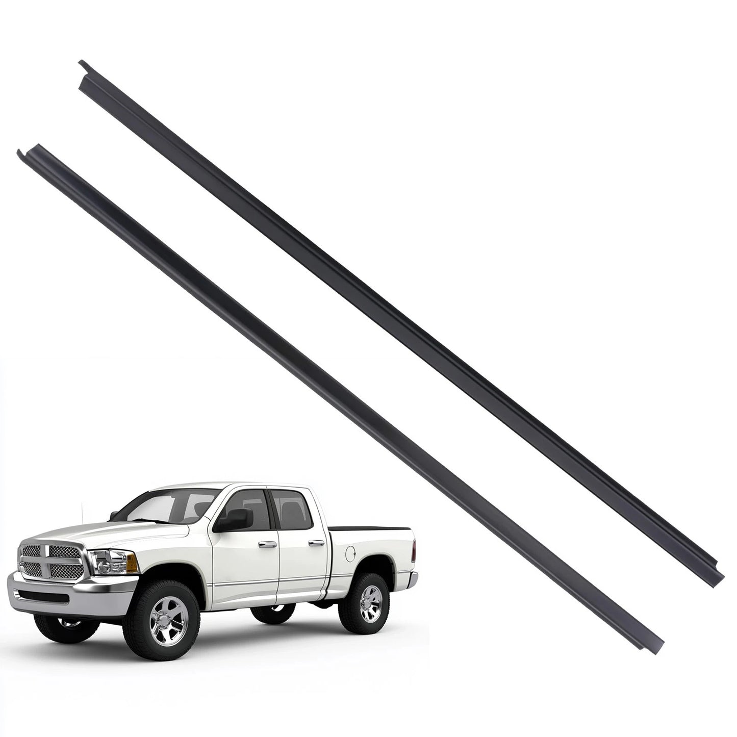 Door Window Run Seal Set for Nissan Hardbody D21 (1986–1997) Left+Right