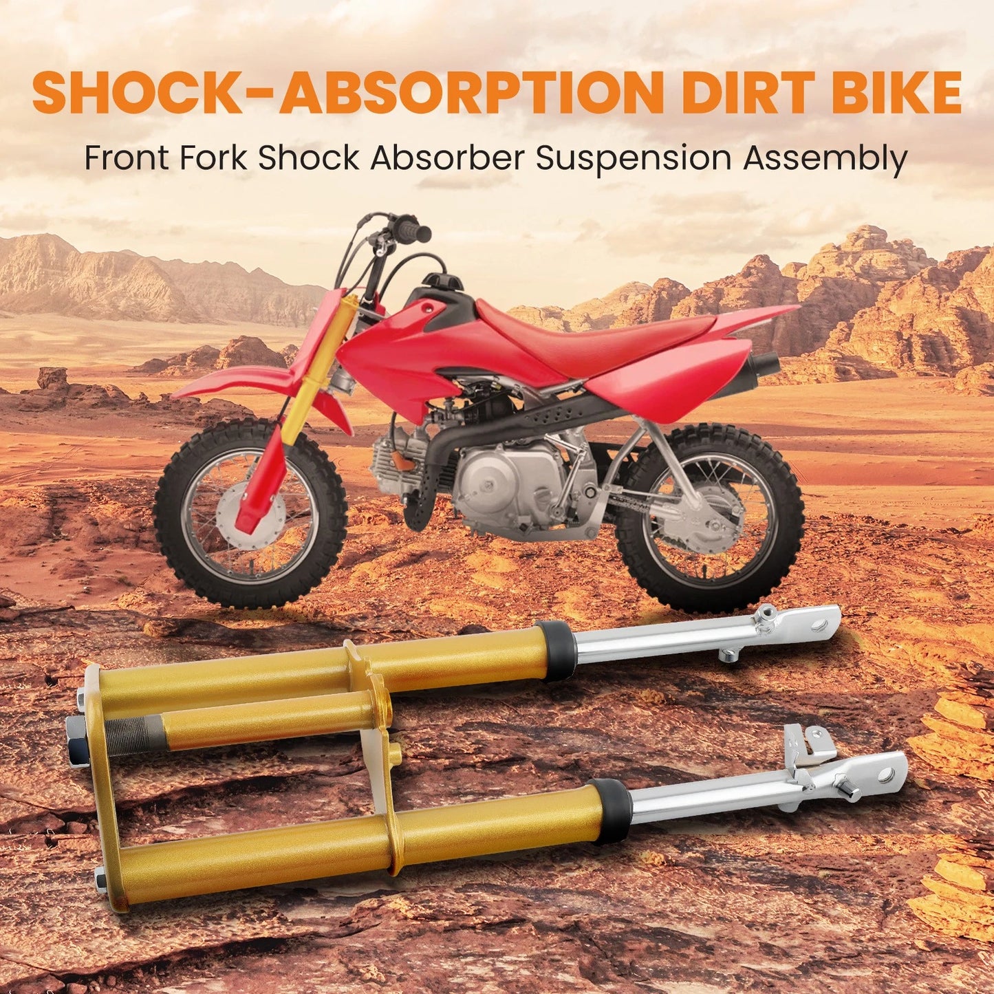 Front Shock Fork Assembly for Honda CRF50F (2004–2014)