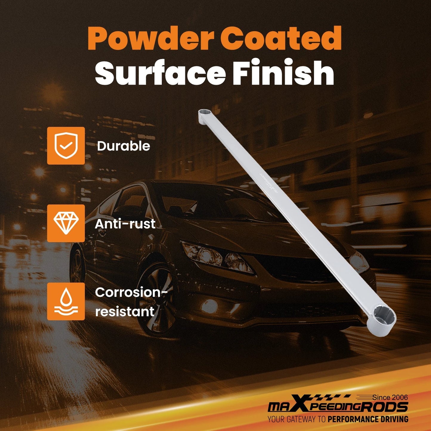 Front Lower Bar Member Brace for Honda Civic (2012–2015)