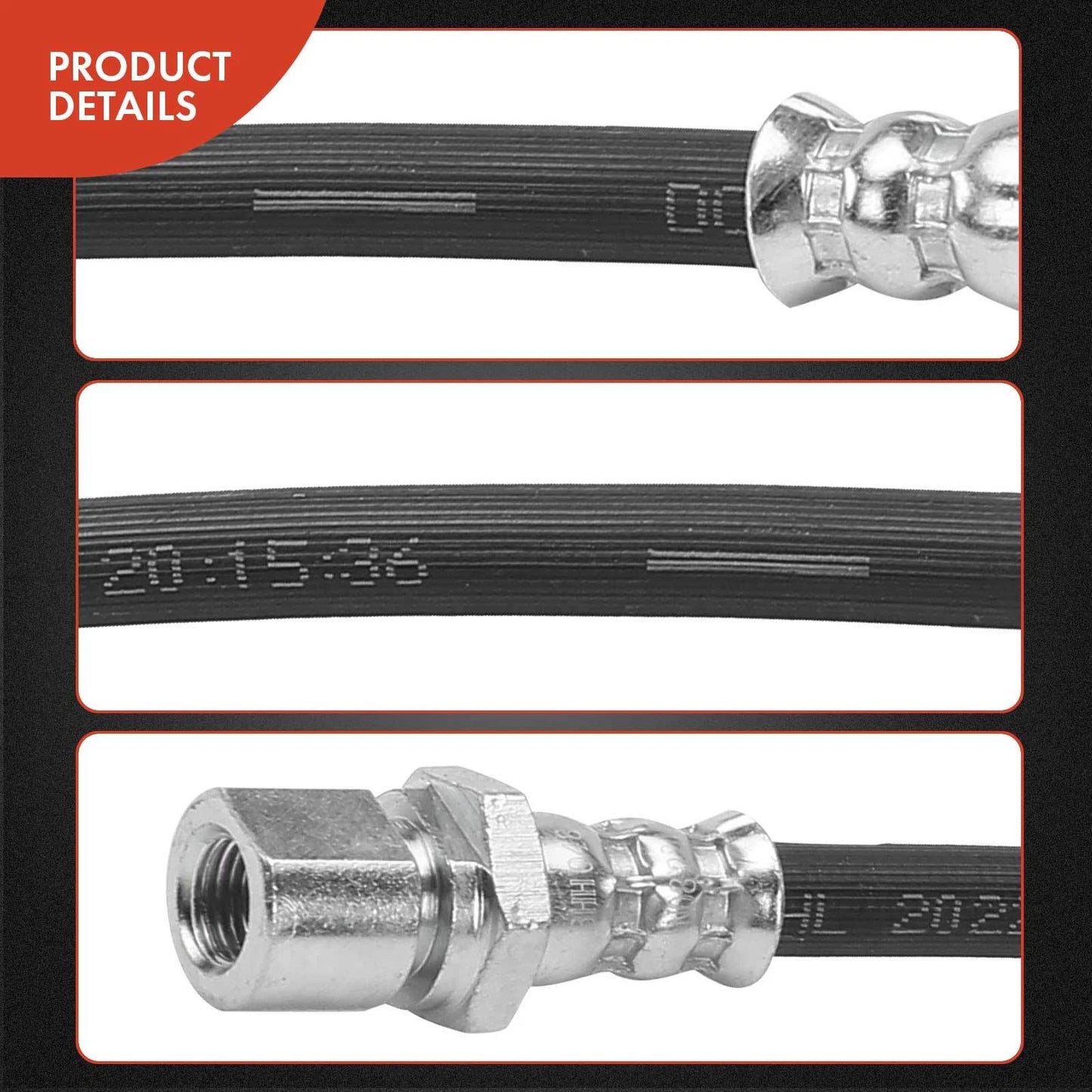 2X Front Brake Hydraulic Hose for Suzuki Forenza (2004–2008)