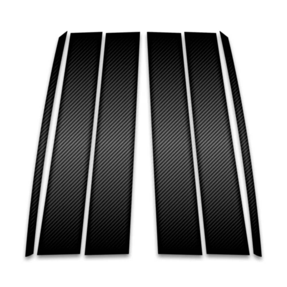 6pc Carbon Fiber Pillar Post Covers for 2016-2022 Lexus RX Series