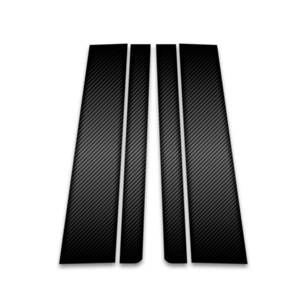 4pc Carbon Fiber Pillar Post Covers for 2016-2023 Nissan Titan King Cab