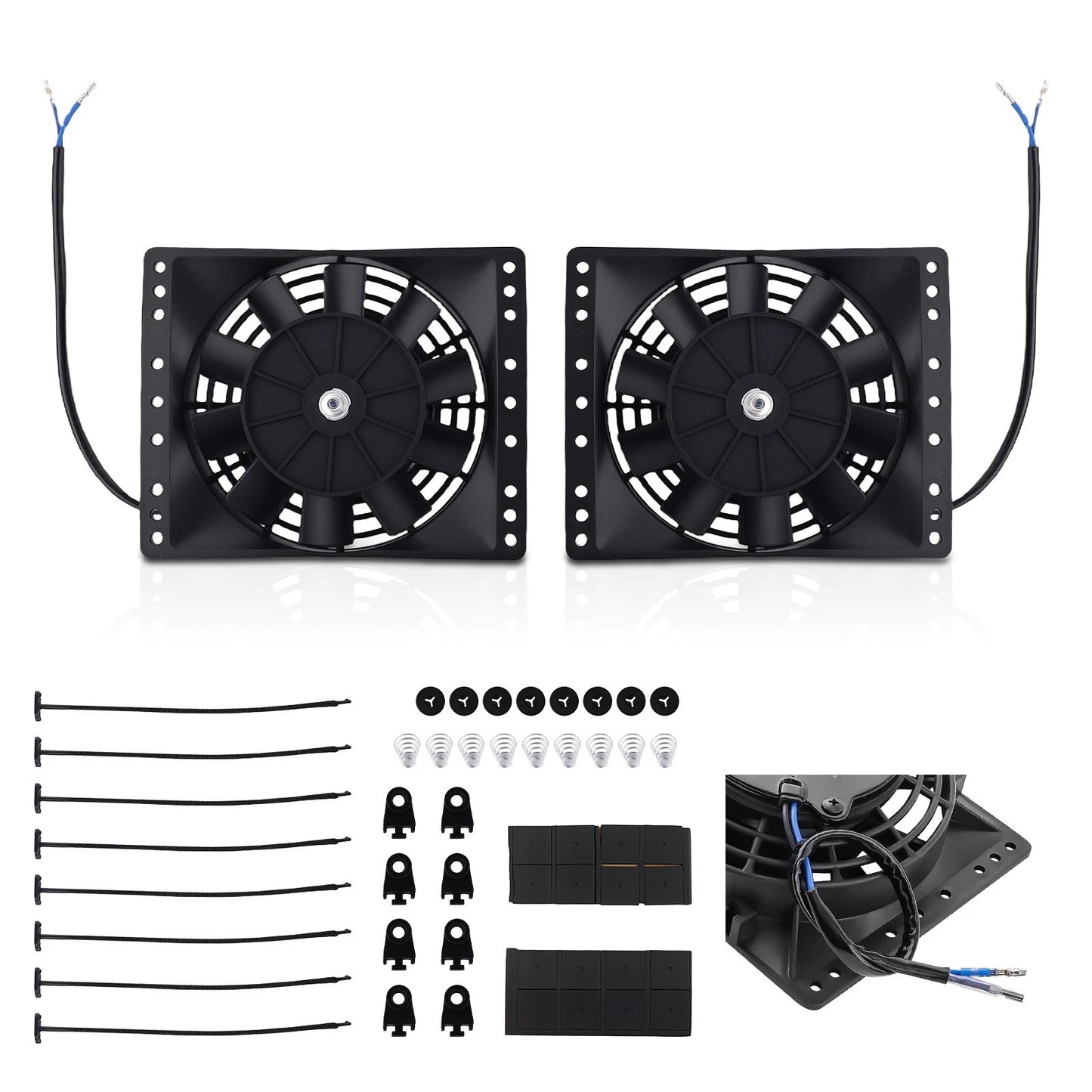 6" Push Pull Electric Fan for Chevy GMC (1965–1975) 12V 80W