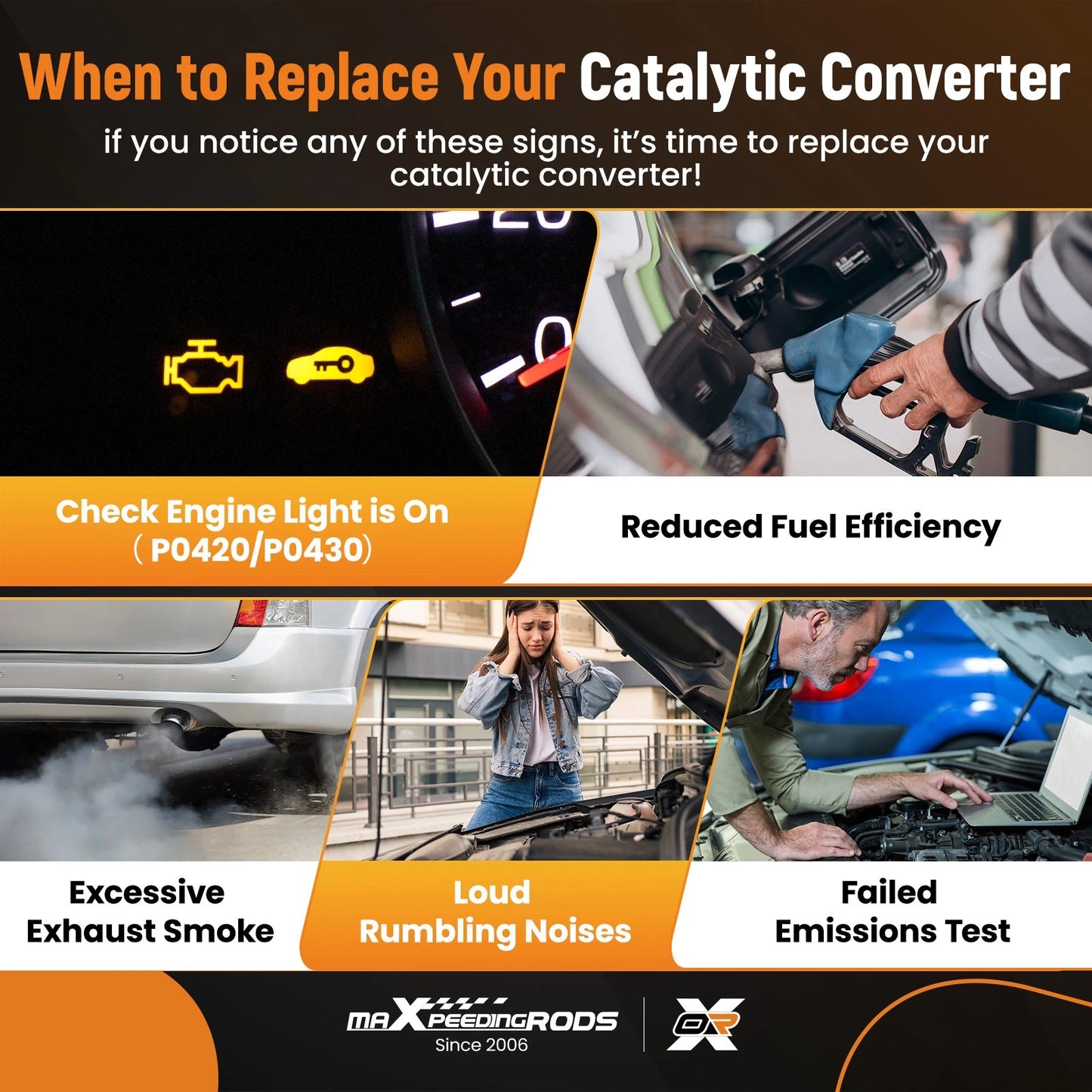 Catalytic Converter Kit for Volvo XC60 S60 3.0L (2010–2015) EPA Stainless Steel