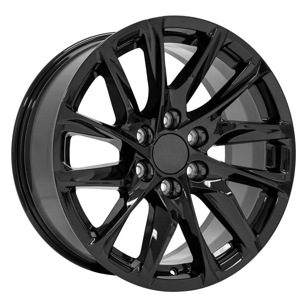 20 in Gloss Black Wheel Replacement for 1999–2024 Cadillac Escalade