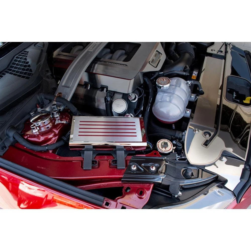 Fuse Box Cover Replacement with Carbon Fiber Inlay for 2016 Ford Mustang GT