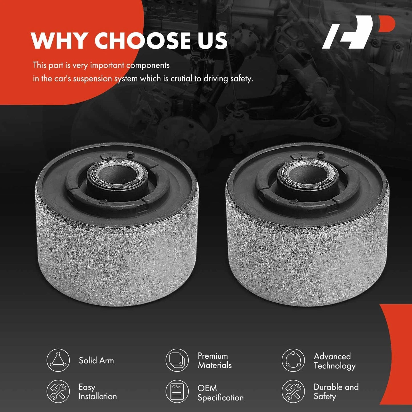 2X Front Lower Bushing for Mercedes-Benz G63 AMG (2013–2018)