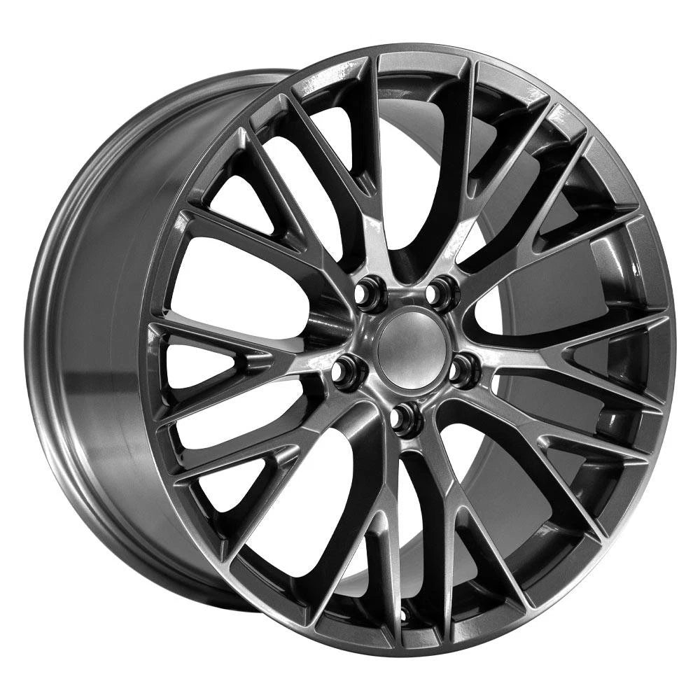 19 Inch Gunmetal Rear Wheel Replacement for 2005–2013 Chevy Corvette