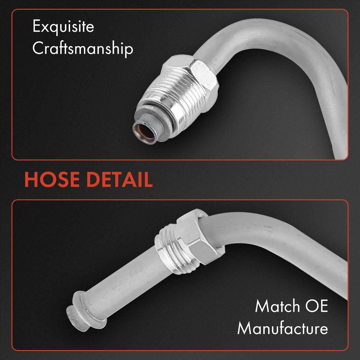 2X Power Steering Pressure & Return Line Hose for Chevy GMC C/K1500 (1988–1998)