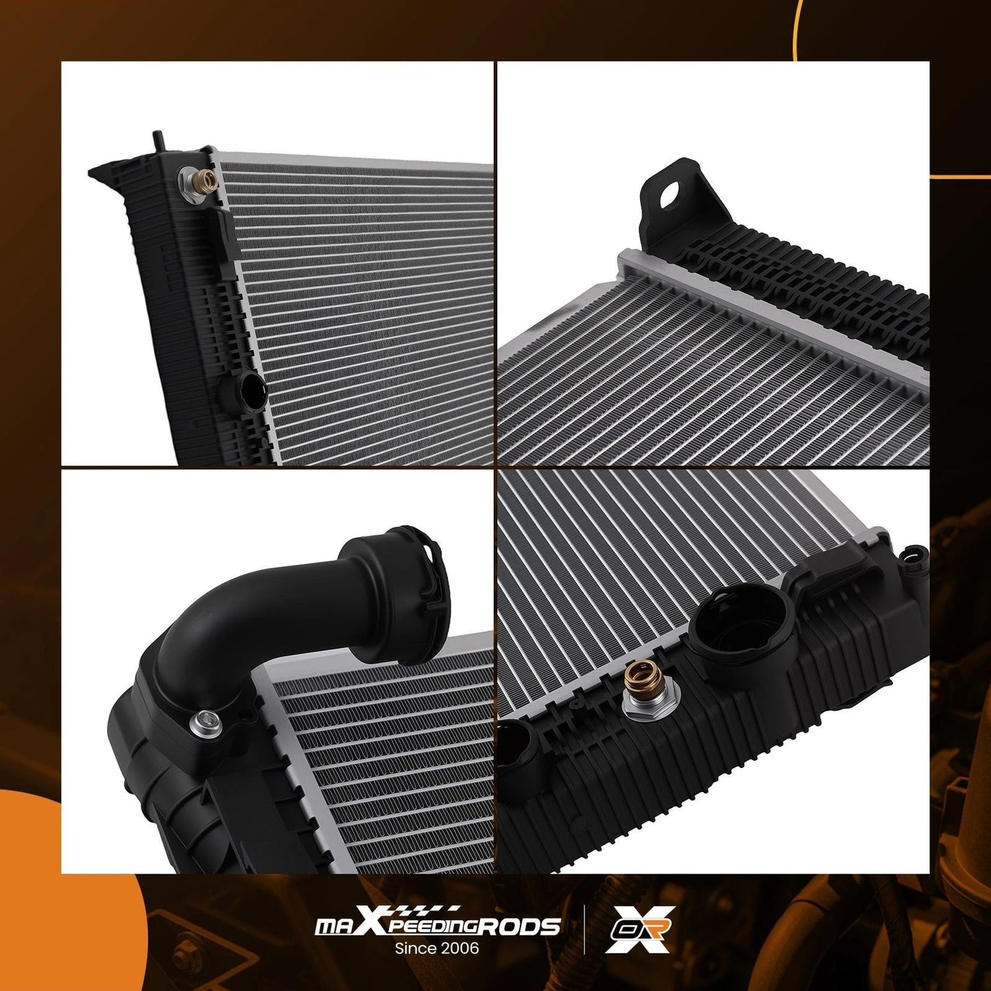Coolant Radiator for Infiniti Q50 2016–2019 Q60 2017–2019 (2.0L AT)