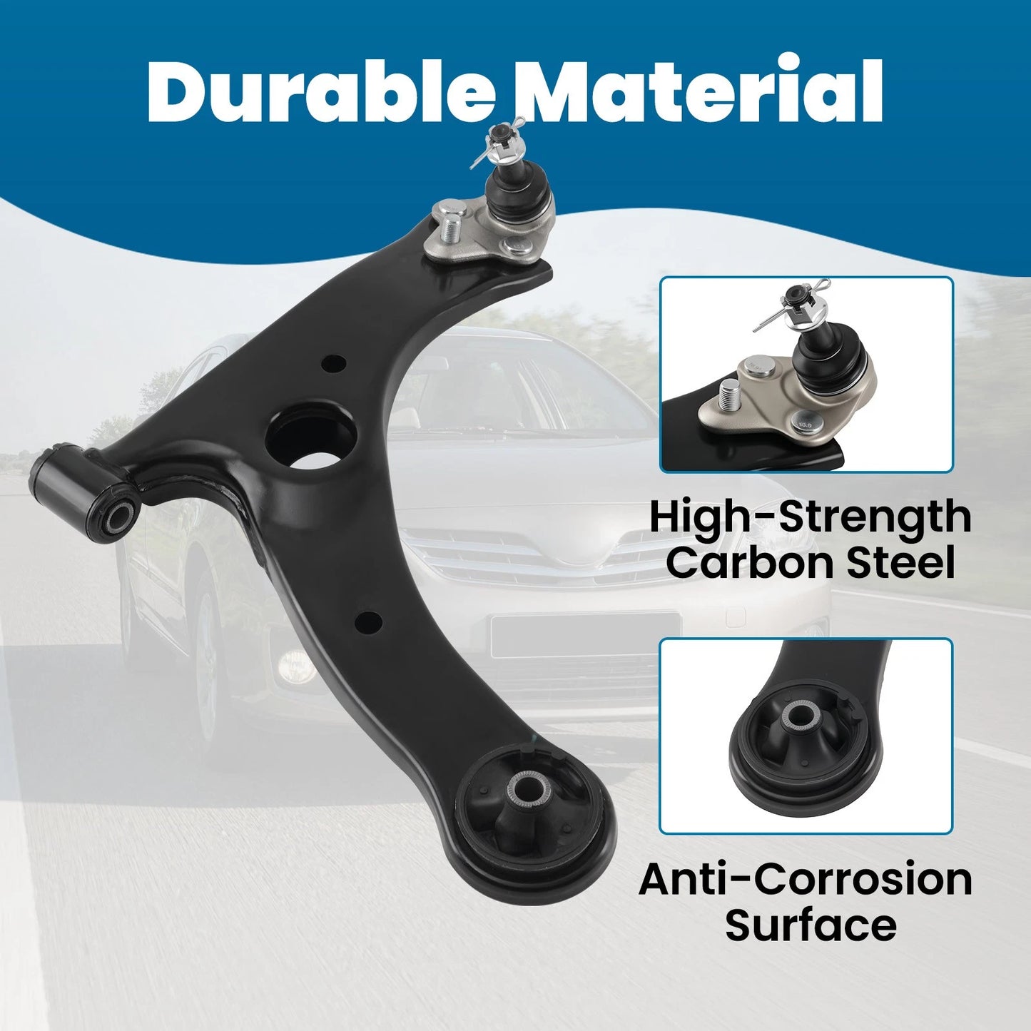 Front Lower Right Control Arm for Toyota Celica Corolla (2000–2013) Pontiac Vibe (2003–2008)