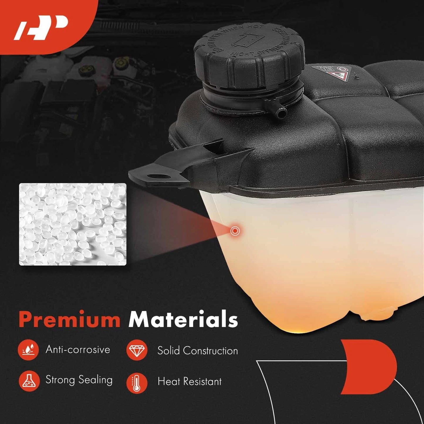 Coolant Expansion Tank with Cap for Benz CL55 AMG (2000–2006)