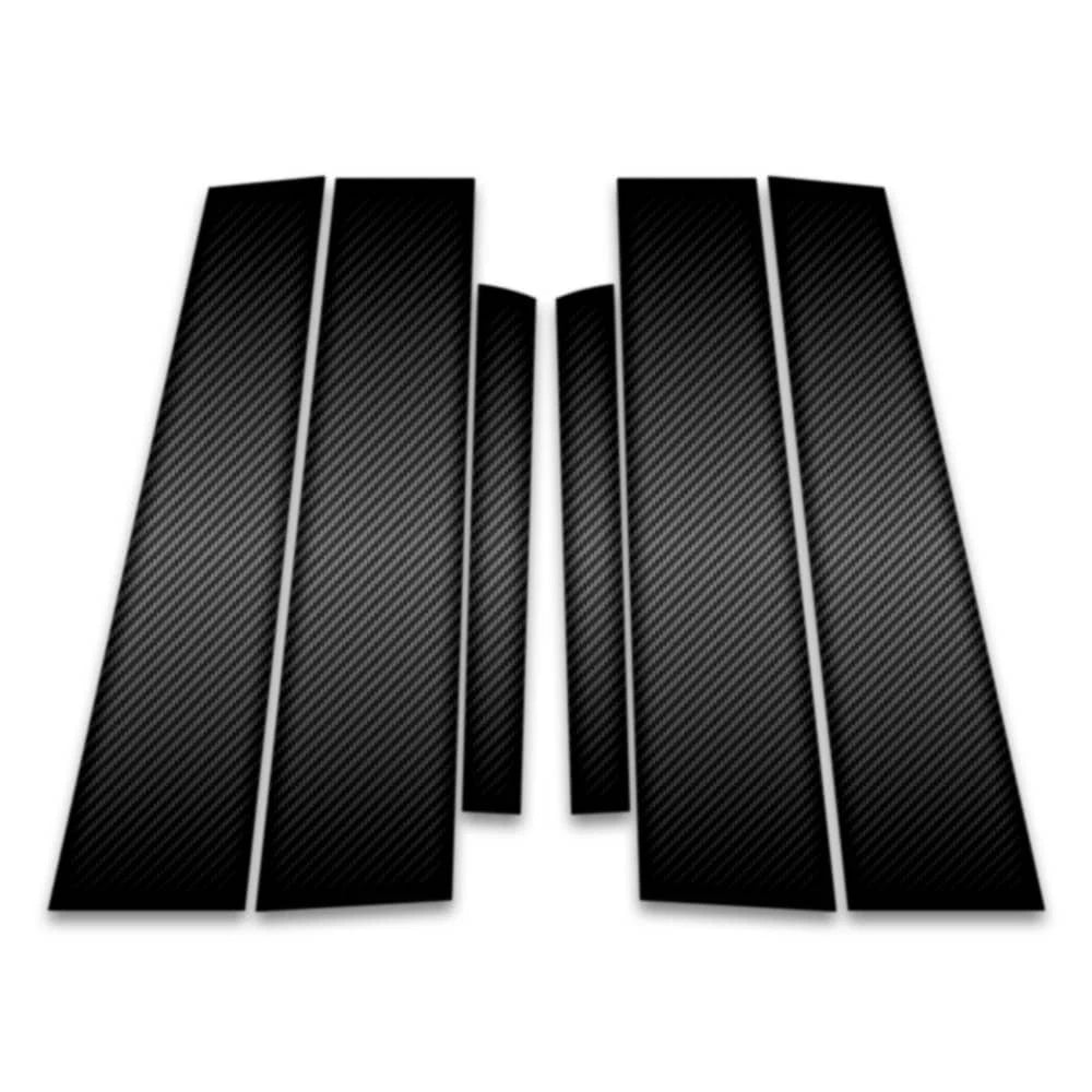 6pc Carbon Fiber Pillar Post Covers for 2007-2009 Saturn Aura