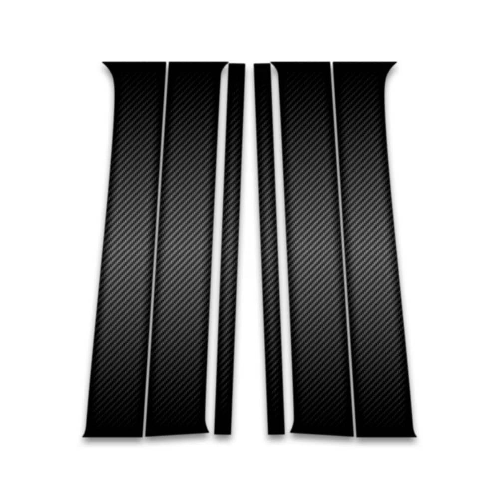 6pc Carbon Fiber Pillar Post Covers for 2002-2007 Jeep Liberty