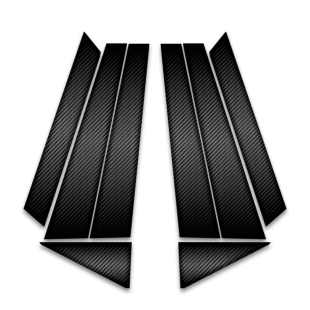 8pc Carbon Fiber Pillar Post Covers for 2016-2023 Audi Q7 - SRC0062
