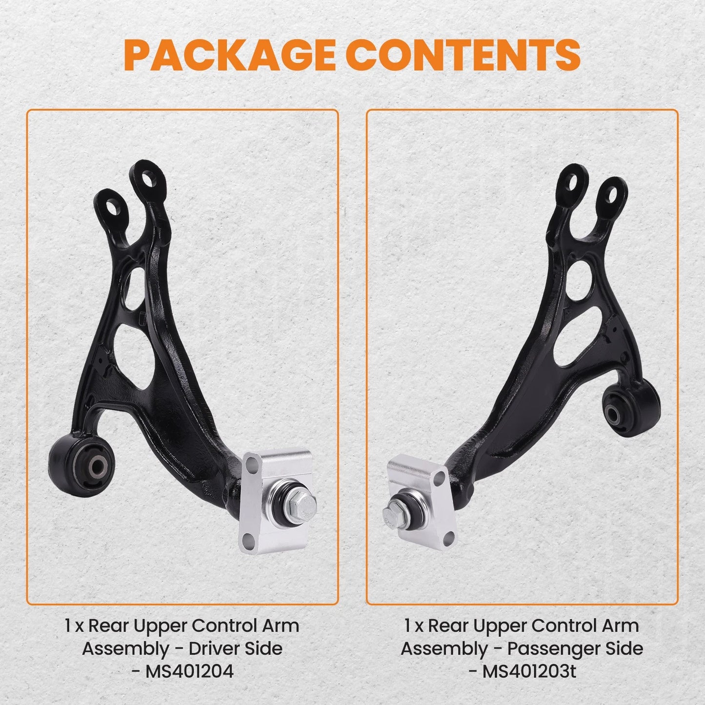 2 Rear Upper Control Arms for Ford Explorer and Taurus (2011–2019)